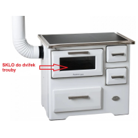 MBX - oven door glass I00104 150x360mm, SD 7N NEW LINE