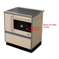 MBS - oven door glass I00027, SD ROYAL 720 / KING