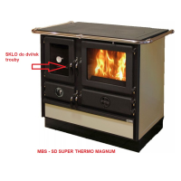 MBS - oven door glass I00092 223x283mm, SD SUPER THERMO MAGNUM / OLYMPIA