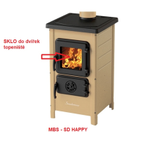 MBS - firebox door glass I00080, SD HAPPY