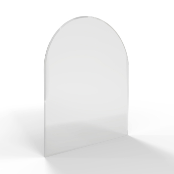 Sklo pod kamna - FLAMINGO Oblouk 1000x1200 mm, fazeta / R500 / 6 mm