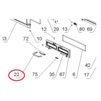 La Nordica - náhradní klička k popelníku ISOTTA / ISETTA