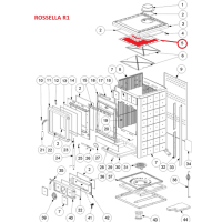 La Nordica - náhradní horní ocelový deflektor s otvorem - Lola, Luna, Rossella