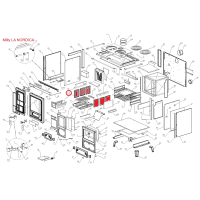 La Nordica - keramický vnitřní díl do topeniště sporáku MILLY