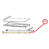JOTUL - Air tube, secondary, left for F 118 CB