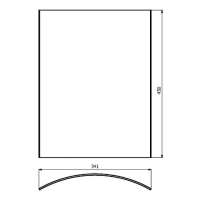 Replacement glass for AQUA12 - Sklo Aquaflam 7,12 PANORAMA + Masterflamme (Piccolo,Medie,Grande)
