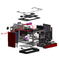 MBS - výměník těleso pro sporák THERMO MAGNUM levý, MBSND 150268