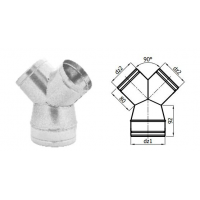 Karl Y-kus redukční, průměr 150 / 2 x 125mm