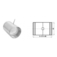Karl ovládaná klapka se silikonovým těsněním zakončená čtyřhranem, průměr 125mm