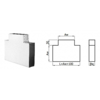 Karl T-kus - kanál, 150 x 50mm