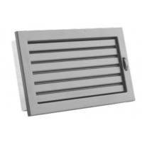 Karl STYLE ventilační mřížka  s uzavíratelnou žaluzií, 325 x 170mm - černá