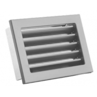 Karl STYLE ventilační mřížka  s pevnou žaluzií, 450 x 170mm - bílá