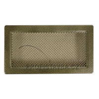 Karl KLASIK ventilační mřížka  bez žaluzie 533 x 186mm - zlatá patina