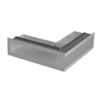 Karl ventilační otvor s montážním rámem - rohový, 500 x 700 x 100mm - bílá