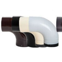 Jotul koleno hladké 90 / 150mm - bílý smalt  (síla 0,6 mm)