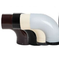 Jotul koleno 90 hladké / 150mm - slonová kost smalt  (síla 0,6 mm)