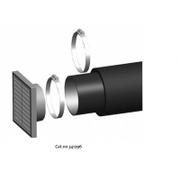 Jotul set pro připojení externího vzduchu - průměr 100mm, délka 1m, pro řadu F 160