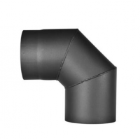 HAAS+SOHN Koleno 90 / 160mm (síla 1,5mm - černá)