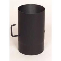 Morafis roura s klapkou 0,25m / 130mm (síla 1,5mm) - černá