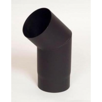 Morafis koleno 45°/ 130mm (síla 1,5mm) - černá