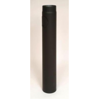 Morafis roura s čistícím otvorem 1m / 150mm (síla 1,5mm) - černá