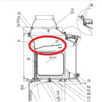 JOTUL - baffle I 80 RH / 90 vision - cast iron