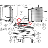 JOTUL - Grate for I 570 / 600