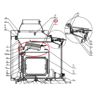 JOTUL - CB system I 80 mini / MAX, I 500 - Air chamber, complete