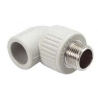 PPR - KOLENO 90° S KOVOVÝM ZÁVITEM VNĚJŠÍM D 25x3/4 - Ekoplastik