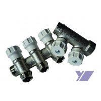 Rozdělovač ITAPO s ventilem 465 pro ústřední topení - 2 vývody