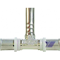 Lisovací T-kus k radiátorům Cu trubka 15mm COMISA, 18 - 300mm