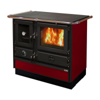 MBS - SD sporák SUPER THERMO MAGNUM ČERVENÁ levý, 16,3,kW/10,1kW