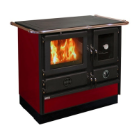 MBS - SD  sporák SUPER THERMO MAGNUM ČERVENÁ pravý, 16,3kW/10,1,kW